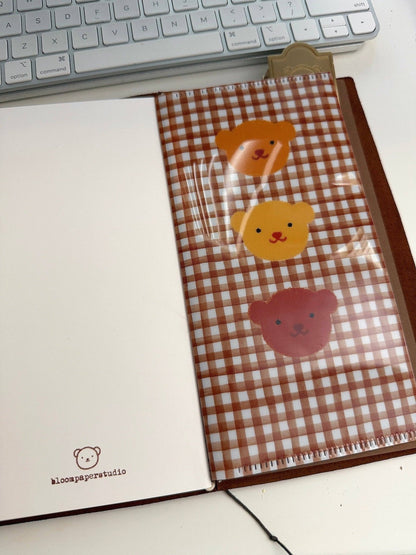 Clear folder | Bloom Paper Studio | Three Little Bears - Bloom Paper Studio - millenotes