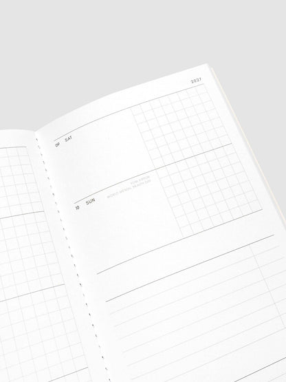 Cloth & Paper | Agenda hebdomadaire 2027 | A5 Slim - Cloth & Paper - millenotes