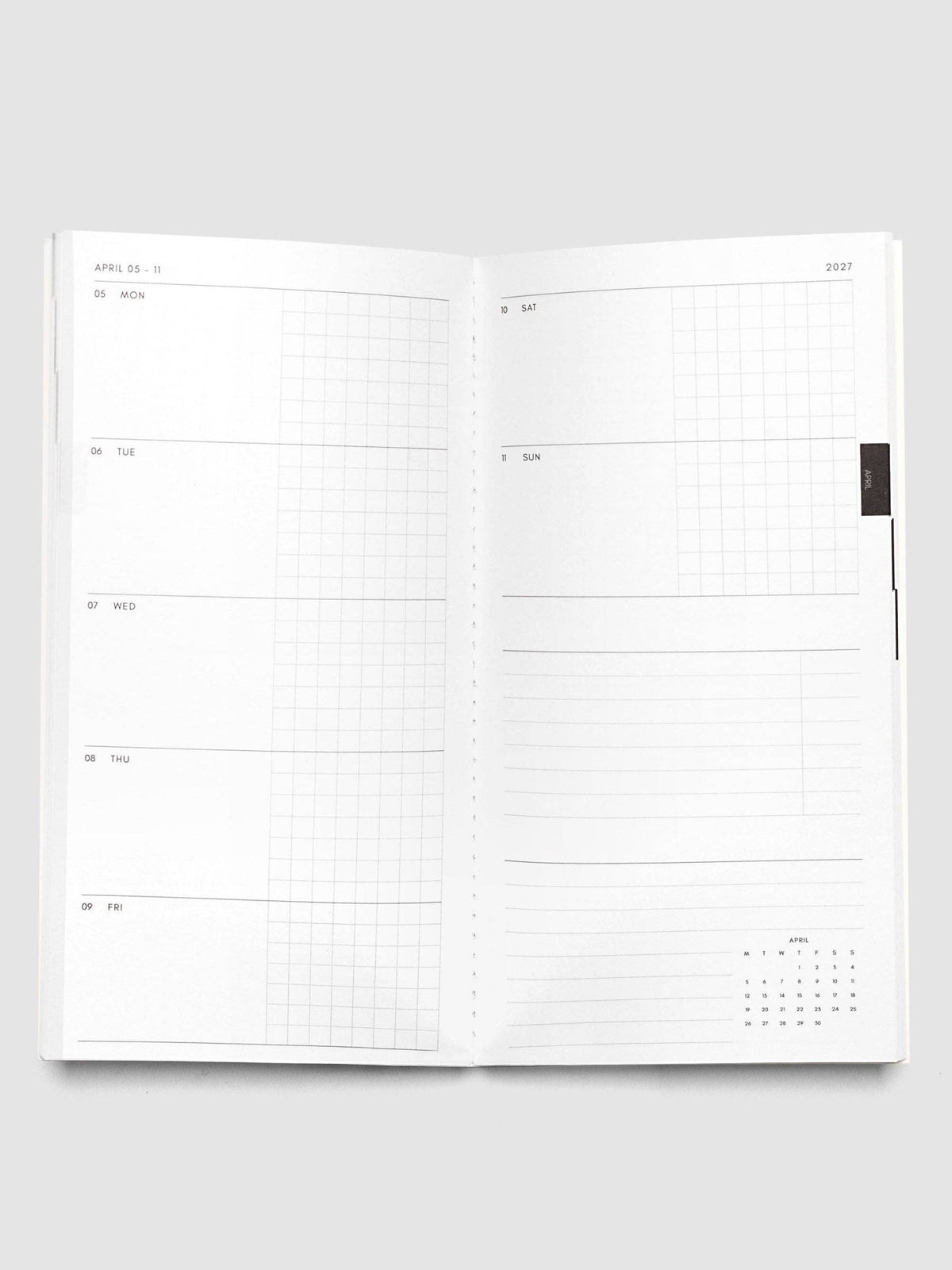 Cloth & Paper | Agenda hebdomadaire 2027 | A5 Slim - Cloth & Paper - millenotes