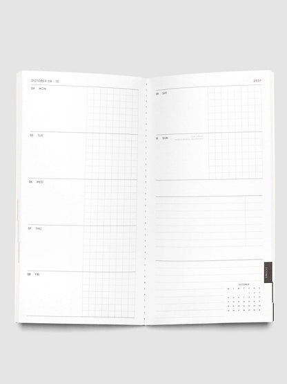 Cloth & Paper | Agenda hebdomadaire 2027 | A5 Slim - Cloth & Paper - millenotes