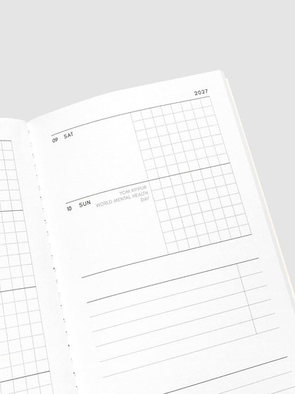Cloth & Paper | Agenda hebdomadaire 2027 | Pocket Plus - Cloth & Paper - millenotes