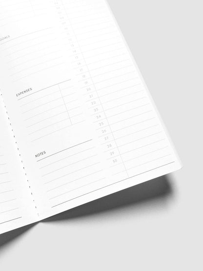 Cloth & Paper | Agenda mensuel 2027 | A5 Slim - Cloth & Paper - millenotes