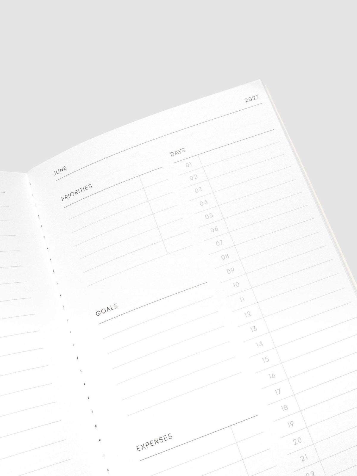 Cloth & Paper | Agenda mensuel 2027 | A5 Slim - Cloth & Paper - millenotes