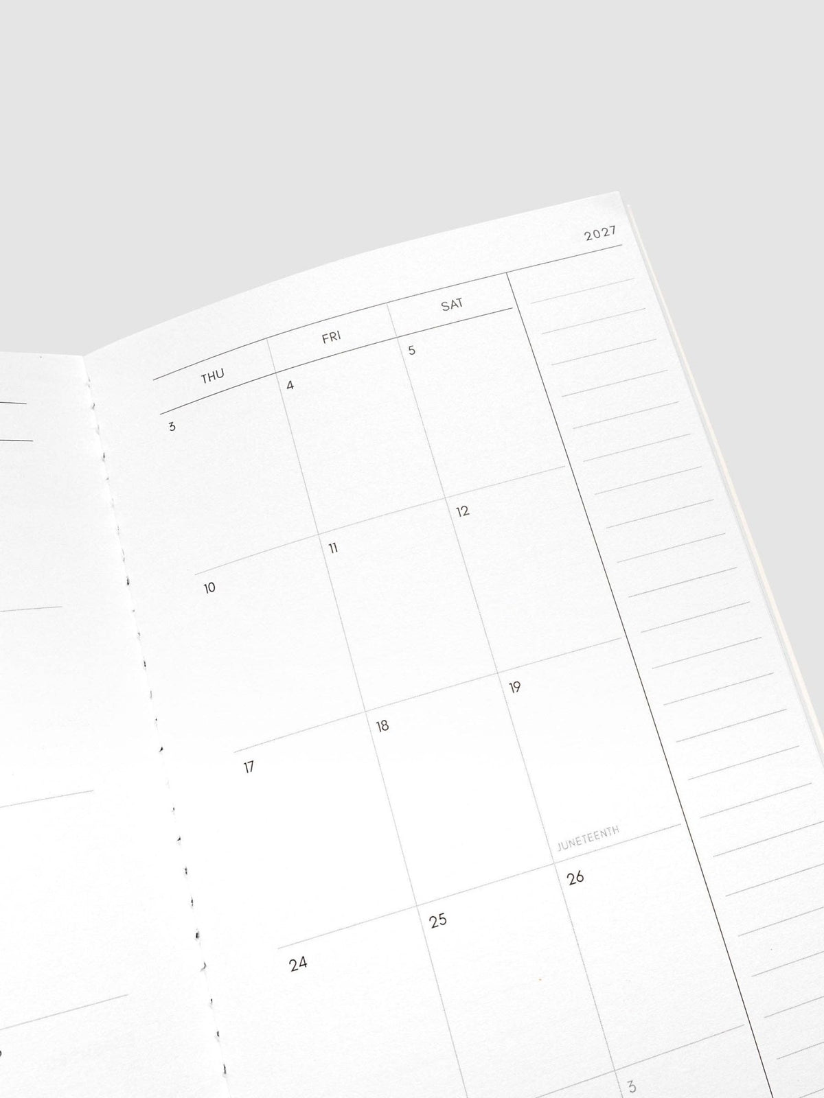 Cloth & Paper | Agenda mensuel 2027 | A5 Slim - Cloth & Paper - millenotes