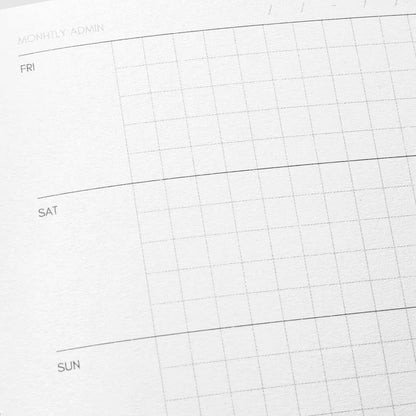 Cloth & Paper | Carnet Admin Hebdo | Pocket Plus - Cloth & Paper - millenotes