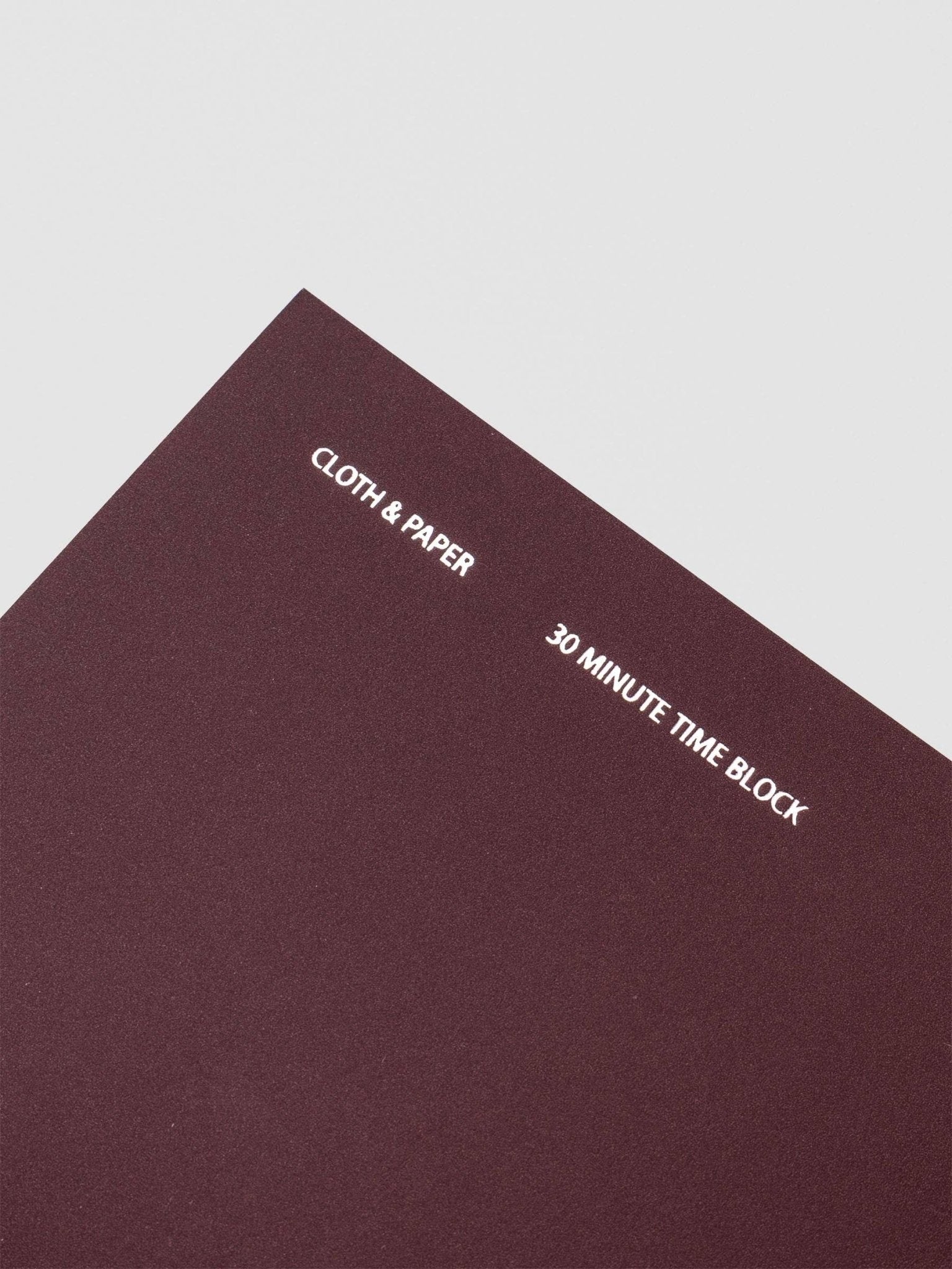 Cloth & Paper | Carnet Admin mensuel | A5 Slim - Cloth & Paper - millenotes
