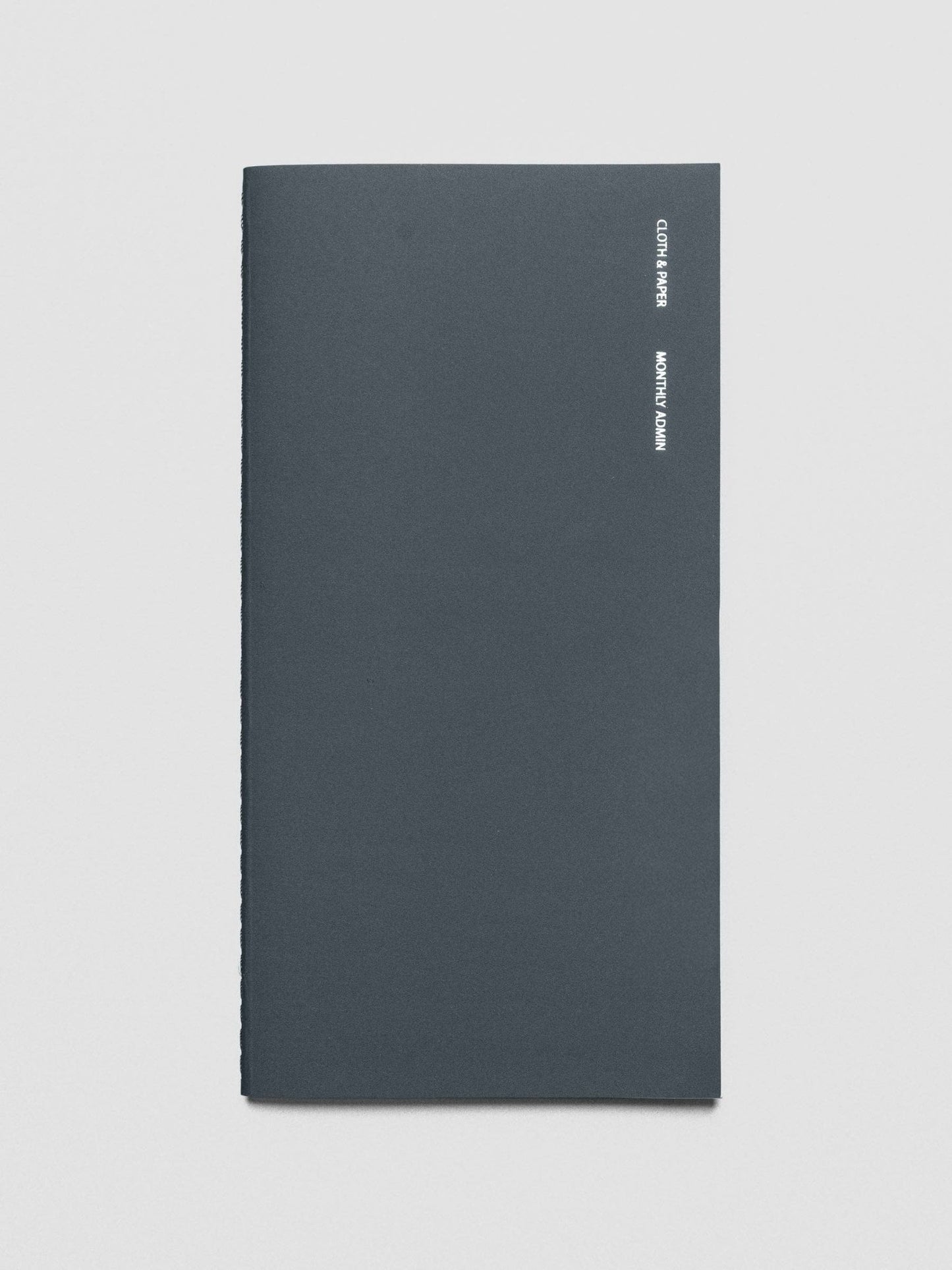 Cloth & Paper | Carnet Admin mensuel | A5 Slim - Cloth & Paper - millenotes