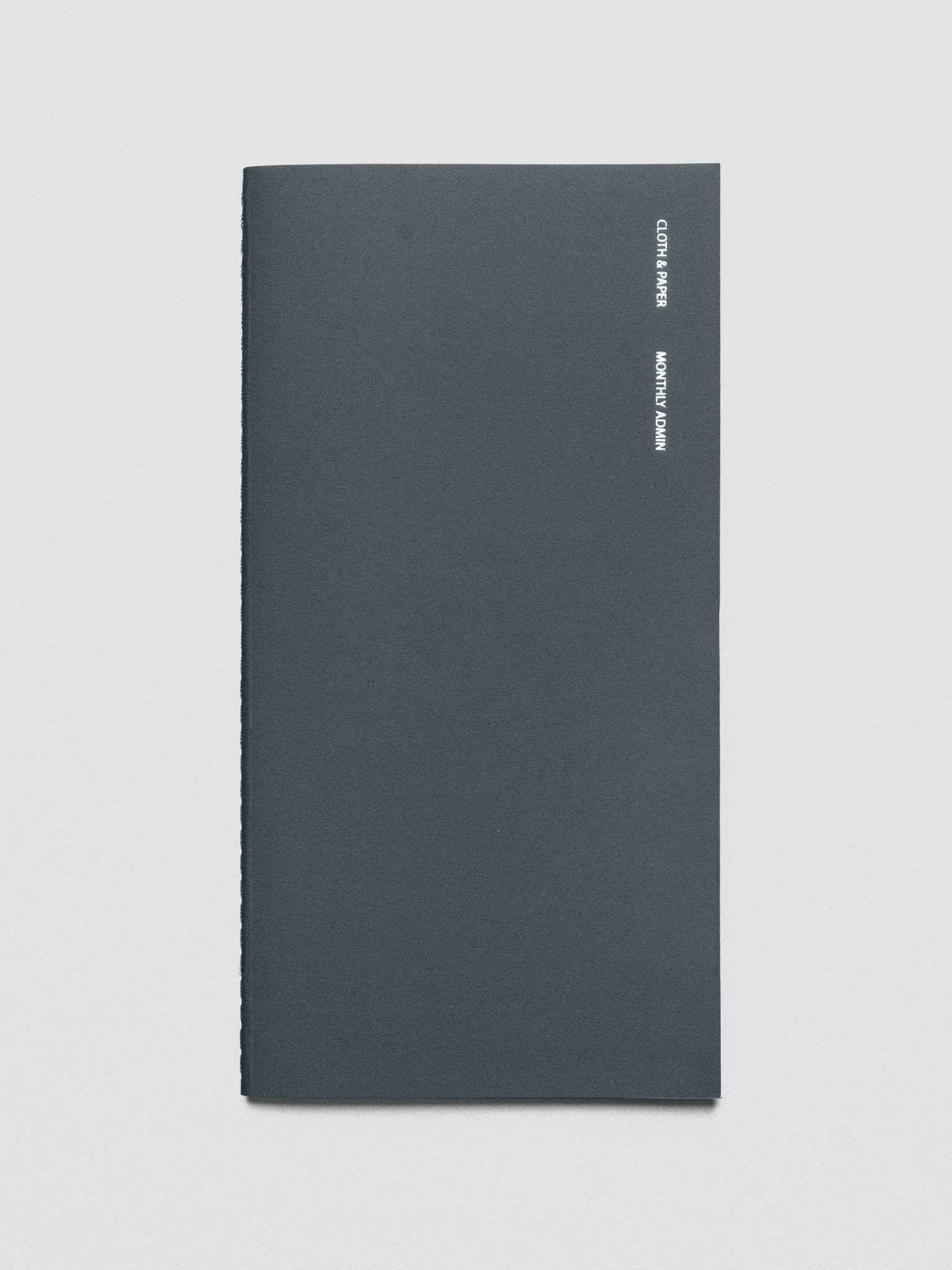Cloth & Paper | Carnet Admin mensuel | A5 Slim - Cloth & Paper - millenotes