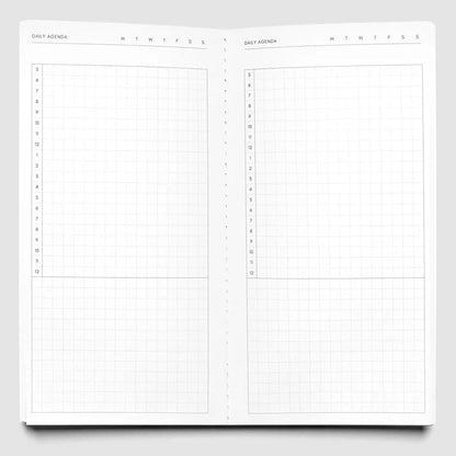 Cloth & Paper | Carnet Agenda quotidien | A5 Slim - Cloth & Paper - millenotes