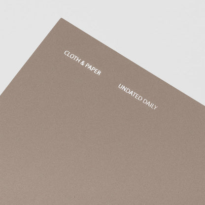 Cloth & Paper | Carnet Agenda quotidien + Listes | A5 Slim - Cloth & Paper - millenotes