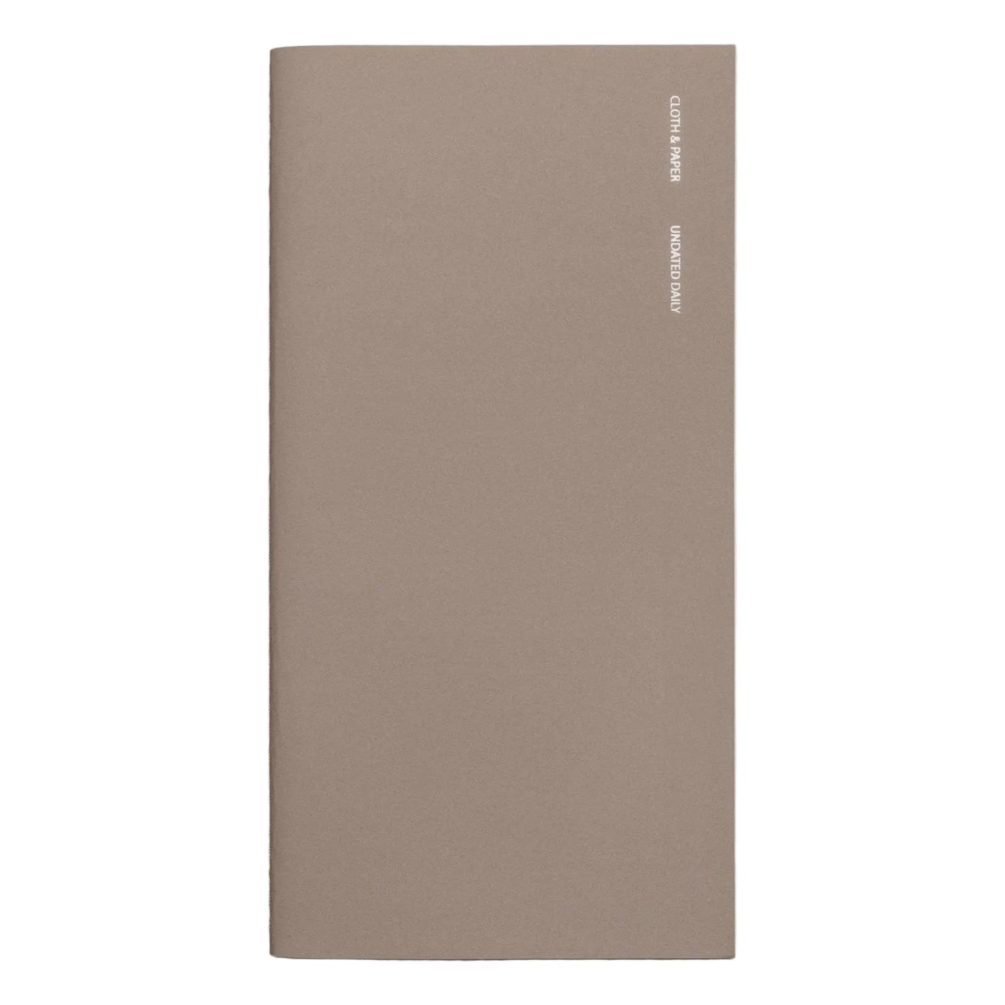 Cloth & Paper | Carnet Agenda quotidien + Listes | A5 Slim - Cloth & Paper - millenotes