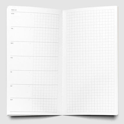 Cloth & Paper | Carnet Hebdomadaire + Notes | A5 Slim - Cloth & Paper - millenotes