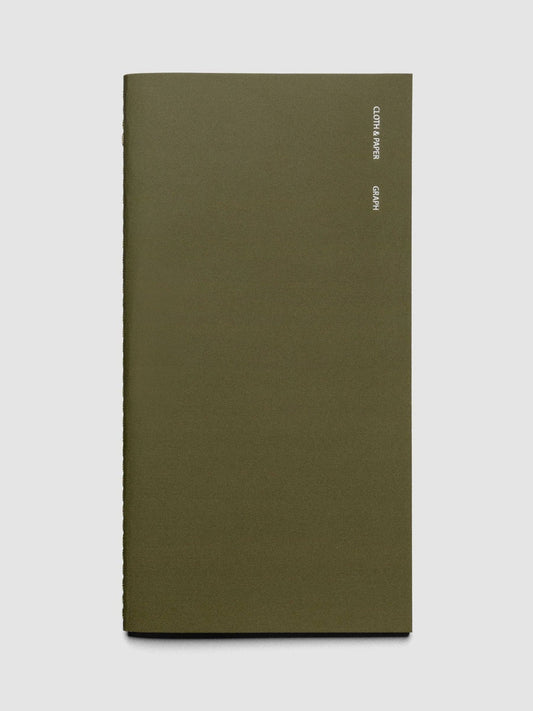 Cloth & Paper | Carnet Pages Quadrillées | A5 Slim - Cloth & Paper - millenotes