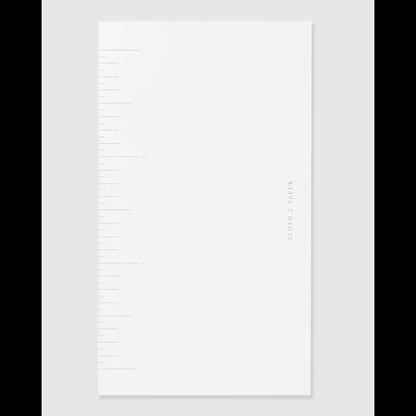 Cloth & Paper | Carte transparente avec règle - Cloth & Paper - millenotes