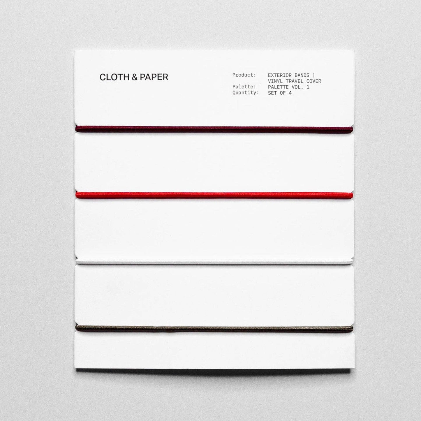 Cloth & Paper | Élastiques pour couverture - Cloth & Paper - Vol. 1 - millenotes