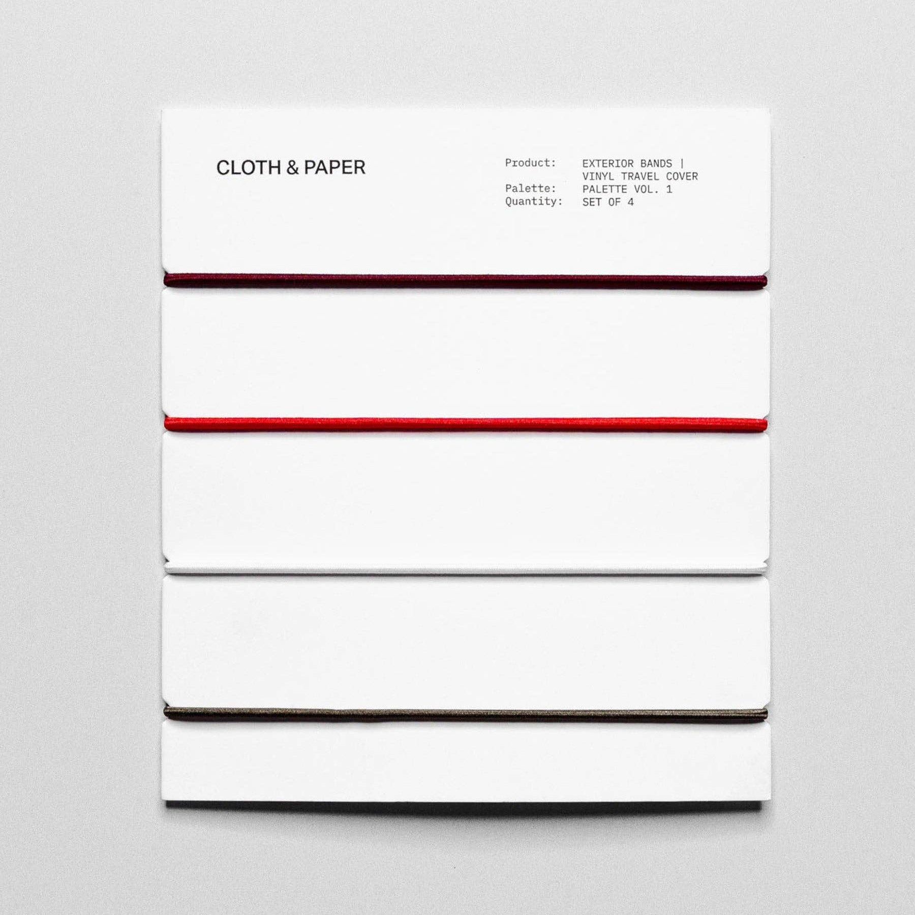 Cloth & Paper | Élastiques pour couverture - Cloth & Paper - Vol. 1 - millenotes
