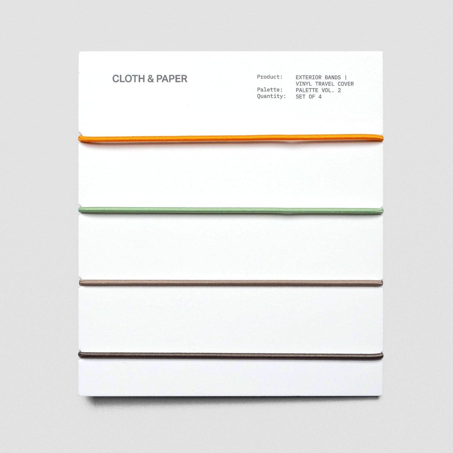 Cloth & Paper | Élastiques pour couverture - Cloth & Paper - Vol. 2 - millenotes