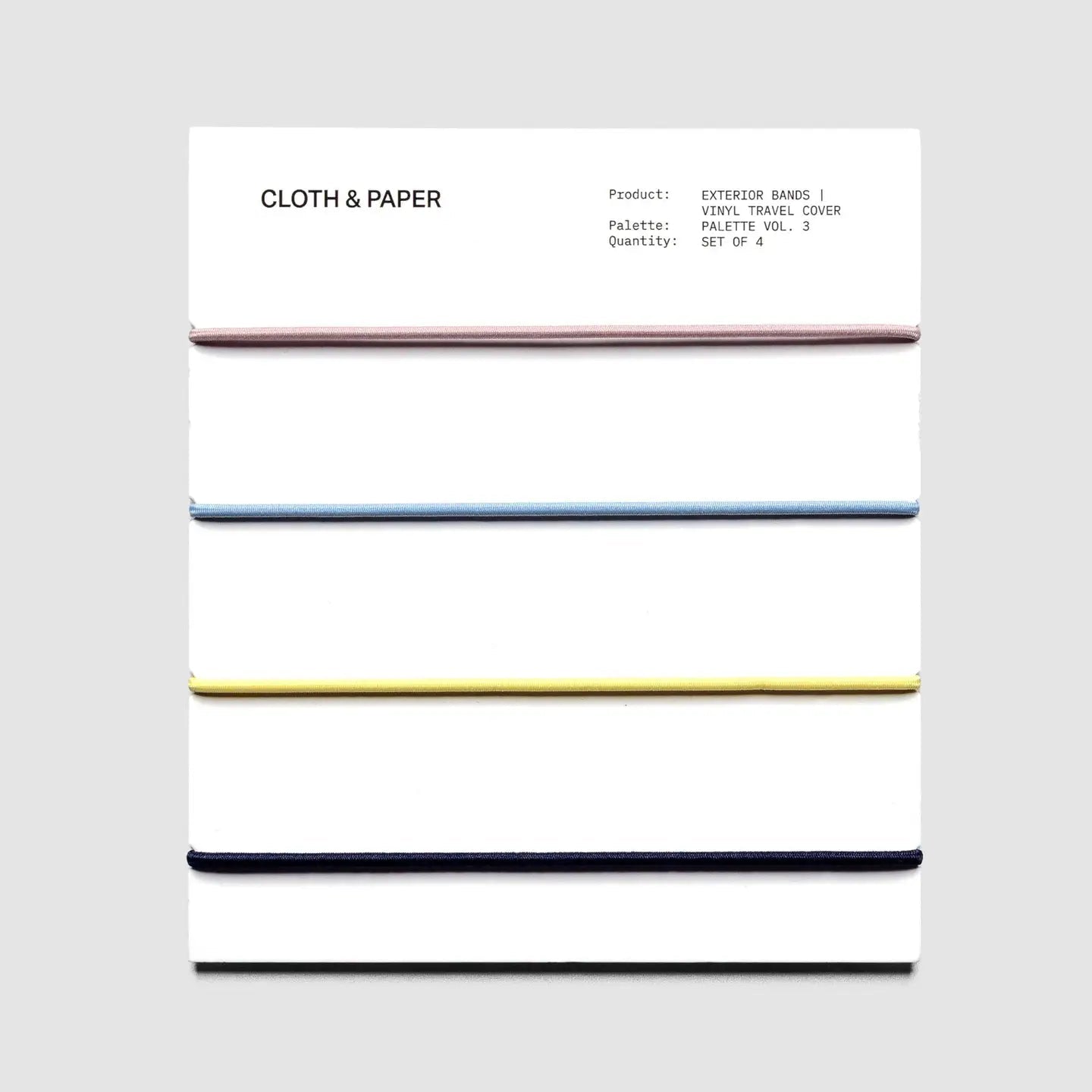 Cloth & Paper | Élastiques pour couverture - Cloth & Paper - Vol. 3 - millenotes