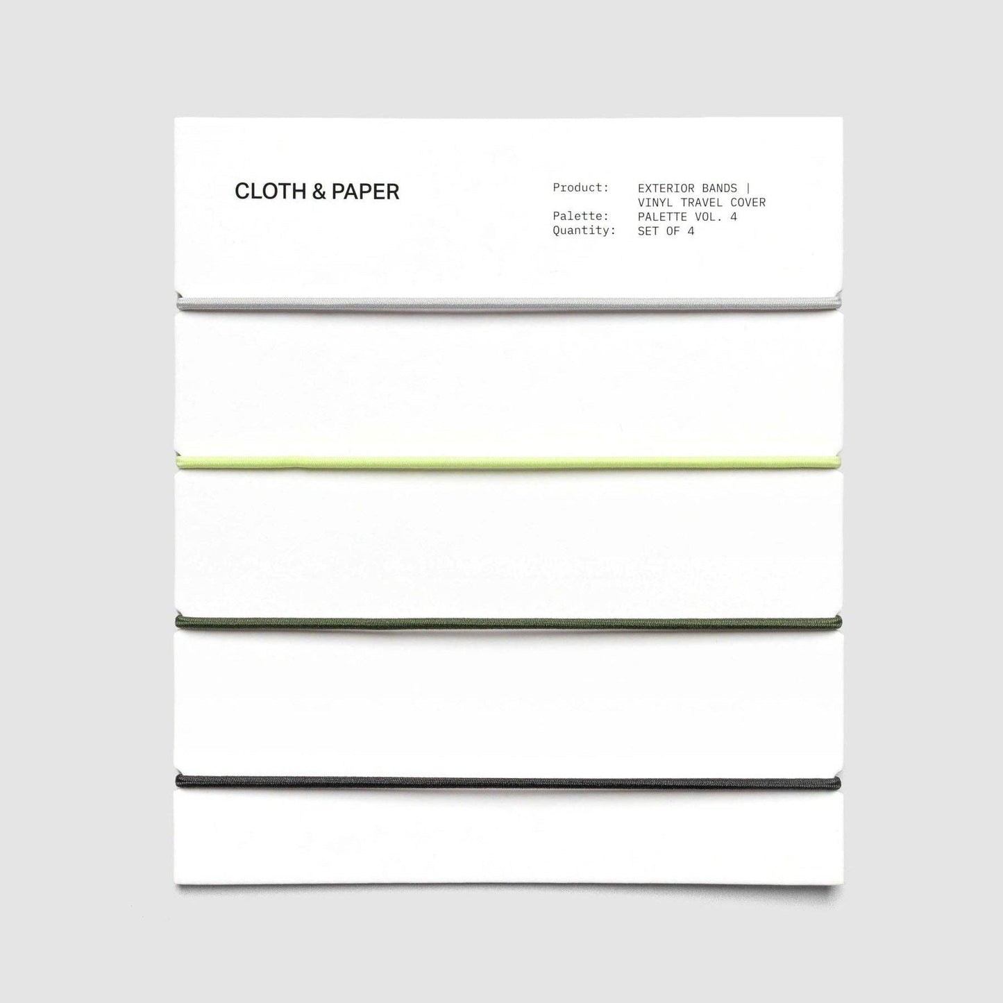 Cloth & Paper | Élastiques pour couverture - Cloth & Paper - Vol. 4 - millenotes