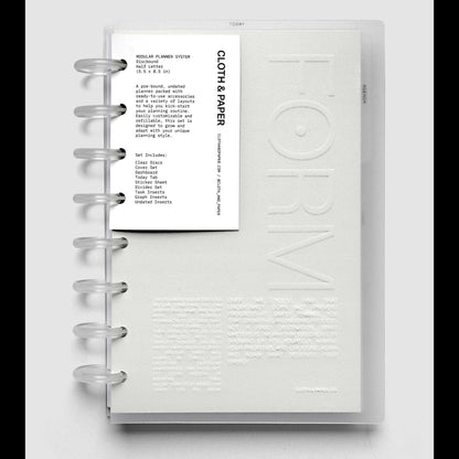 Cloth & Paper | FORMA Modular Planner System | Half Letter - Cloth & Paper - millenotes