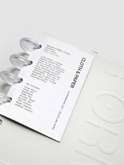 Cloth & Paper | FORMA Modular Planner System | Half Letter - Cloth & Paper - millenotes