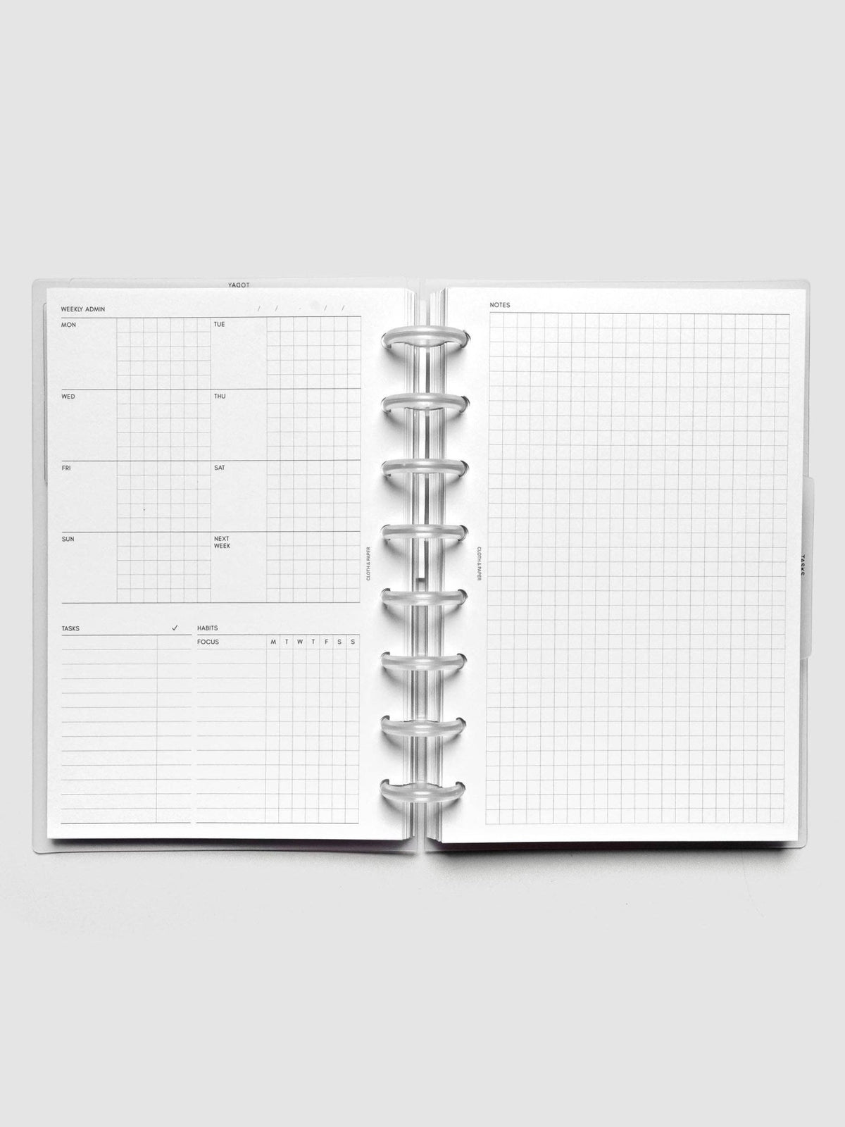 Cloth & Paper | FORMA Modular Planner System | Half Letter - Cloth & Paper - millenotes