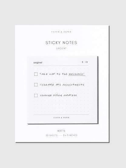 Cloth & Paper | Notes adhésives | Urgent - Cloth & Paper - millenotes