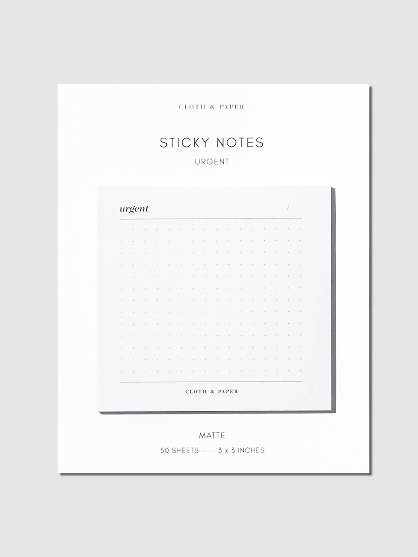 Cloth & Paper | Notes adhésives | Urgent - Cloth & Paper - millenotes