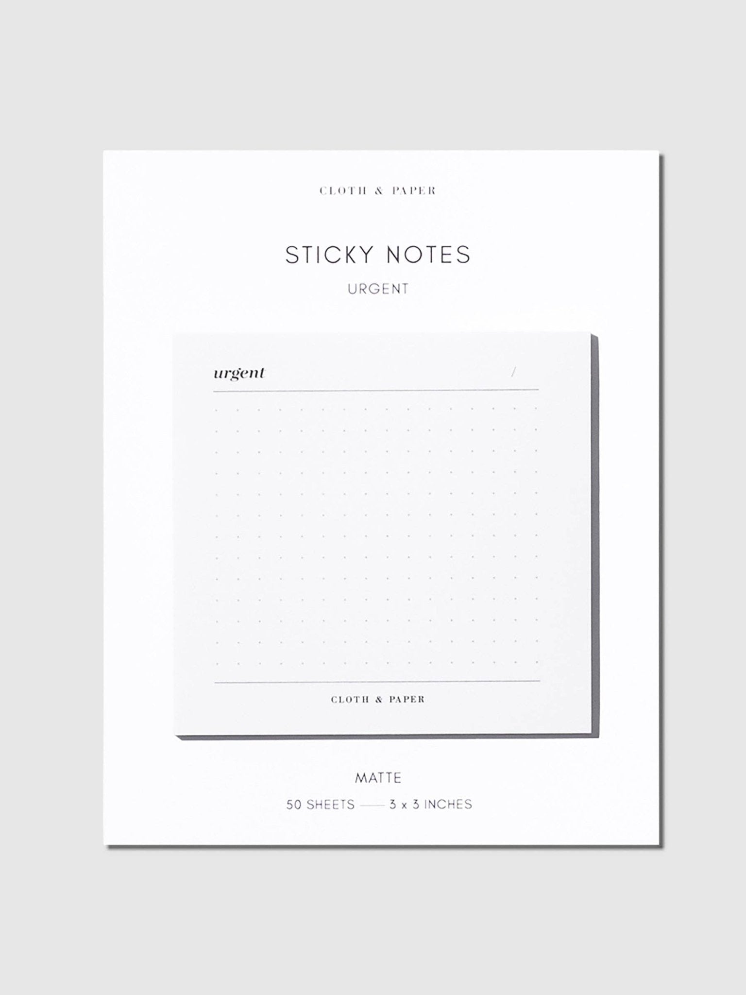 Cloth & Paper | Notes adhésives | Urgent - Cloth & Paper - millenotes