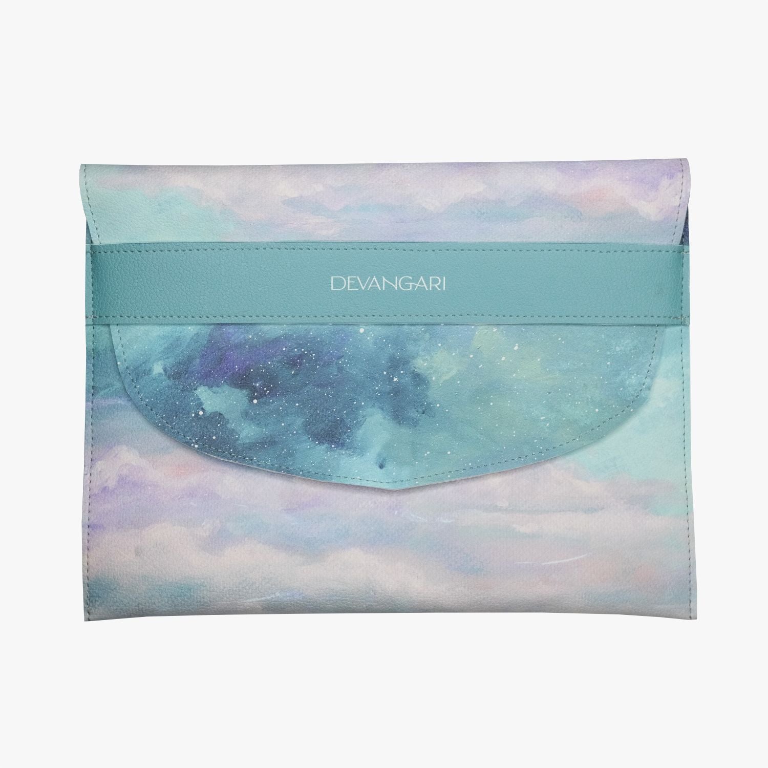 Cotton Sky | Étui pour Carnet, Protection pour Tablette ou E - Reader B5 en Cuir Vegan - Devangari - art - millenotes