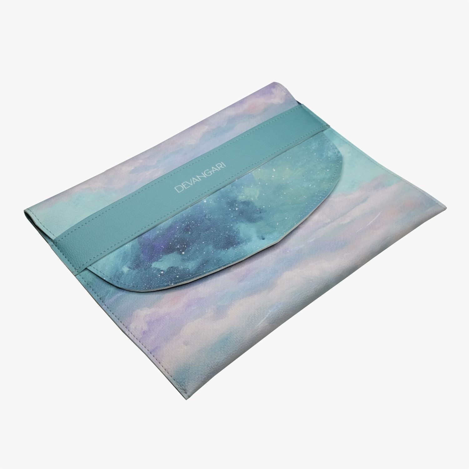 Cotton Sky | Étui pour Carnet, Protection pour Tablette ou E - Reader B5 en Cuir Vegan - Devangari - art - millenotes