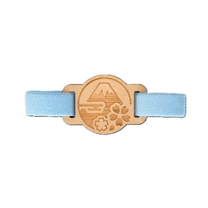 CRU - CIAL | Bande Élastique Japonaise pour Carnet et Agenda - CRU - CIAL - Mont Fuji - bleu clair - millenotes