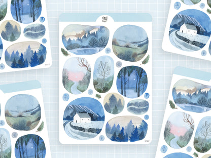 Decorative Stickers | Wild Pencil Studio | Windows Into Winter