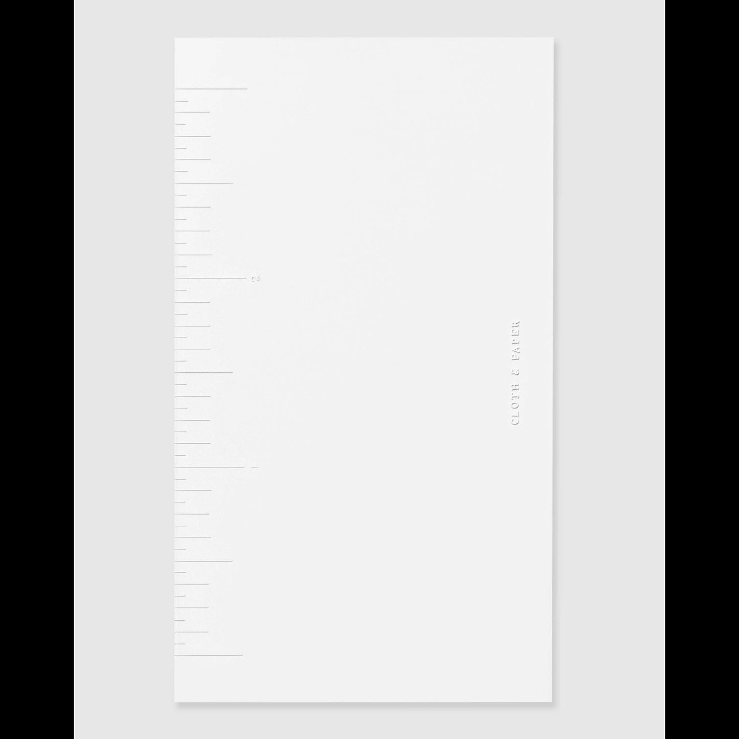 Cloth & Paper | Clear Ruler Card