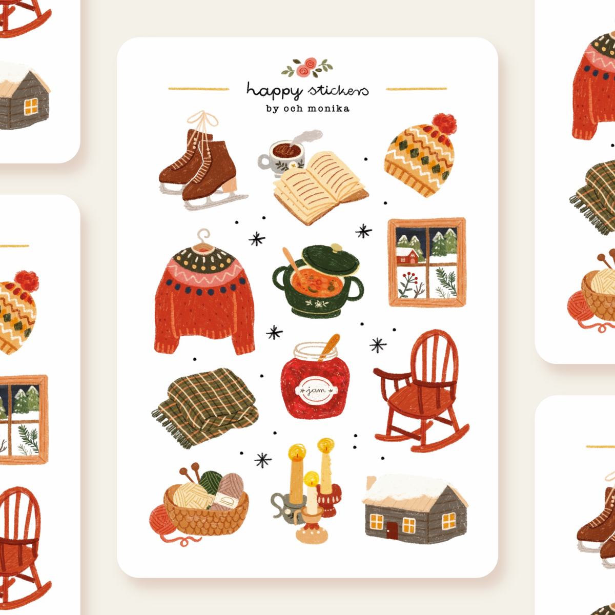 Stickers décoratifs | Och Monika | Slow Winter
