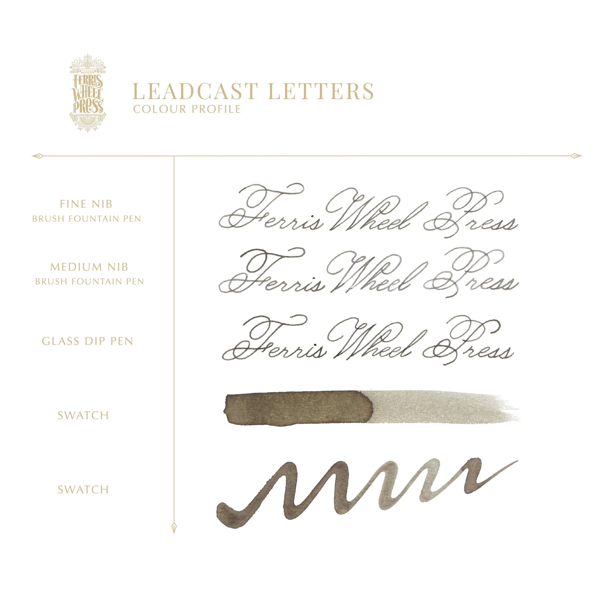 Encre pour stylo plume Ferris Wheel Press | Leadcast Letters - Ferris Wheel Press - millenotes