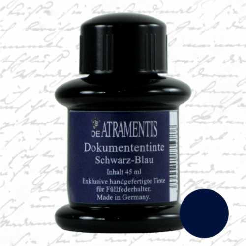 Encre pour stylo plume waterproof | De Atramentis | Bleu noir - De Atramentis - millenotes