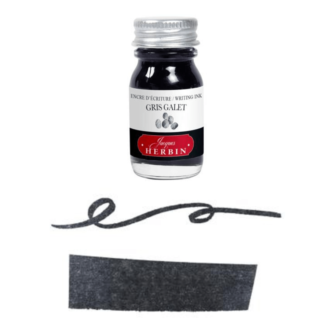 Encre Stylo plume J. Herbin flacon 10ml - Jacques Herbin - Gris galet - millenotes