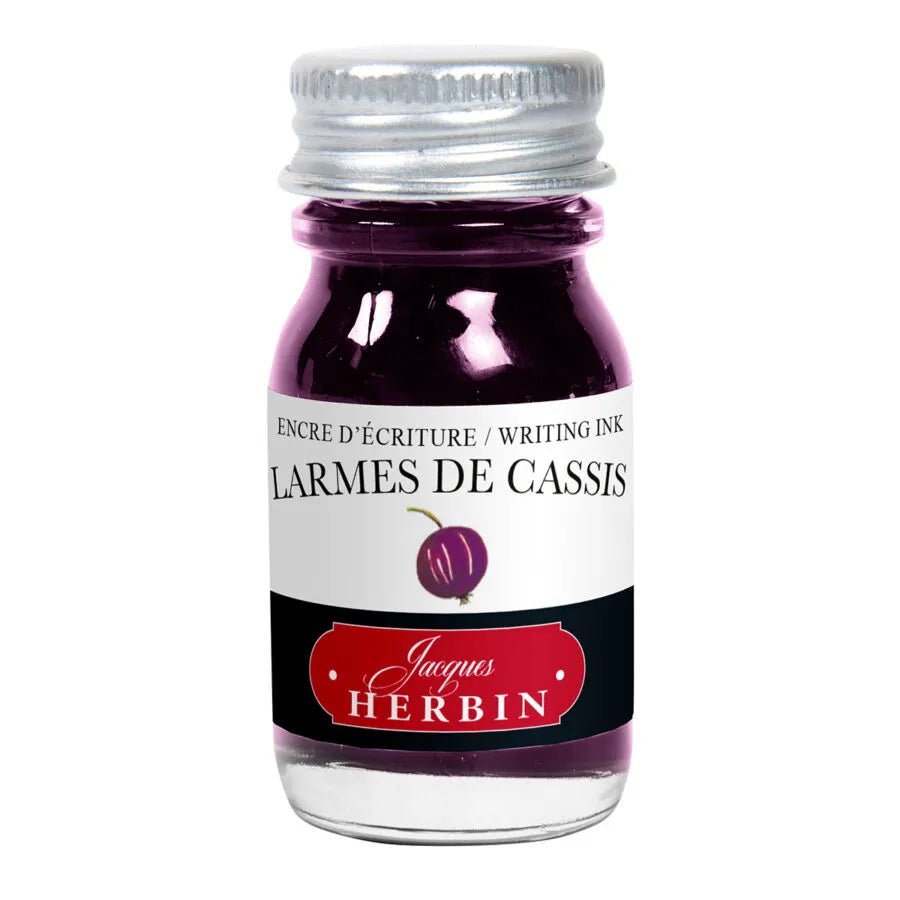 Encre Stylo plume J. Herbin flacon 10ml - Jacques Herbin - Larmes de cassis - millenotes