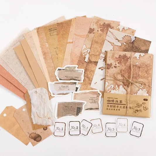 Ensemble de papier décoratif vintage | Café - autre - millenotes