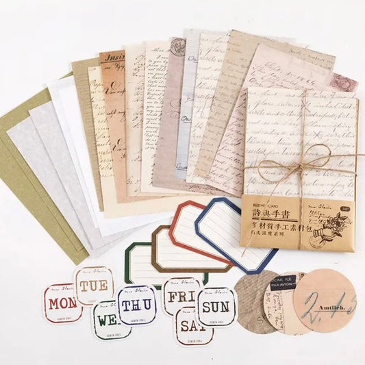 Ensemble de papier décoratif vintage | Vieilles lettres - autre - millenotes