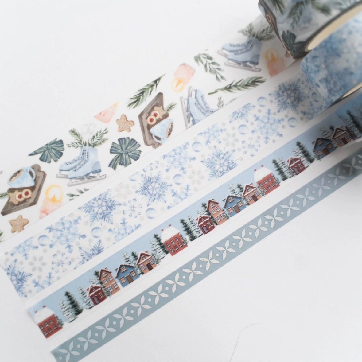 Ensemble de washi tape Archer & Olive | Snowflake Storybook - Archer & Olive - millenotes