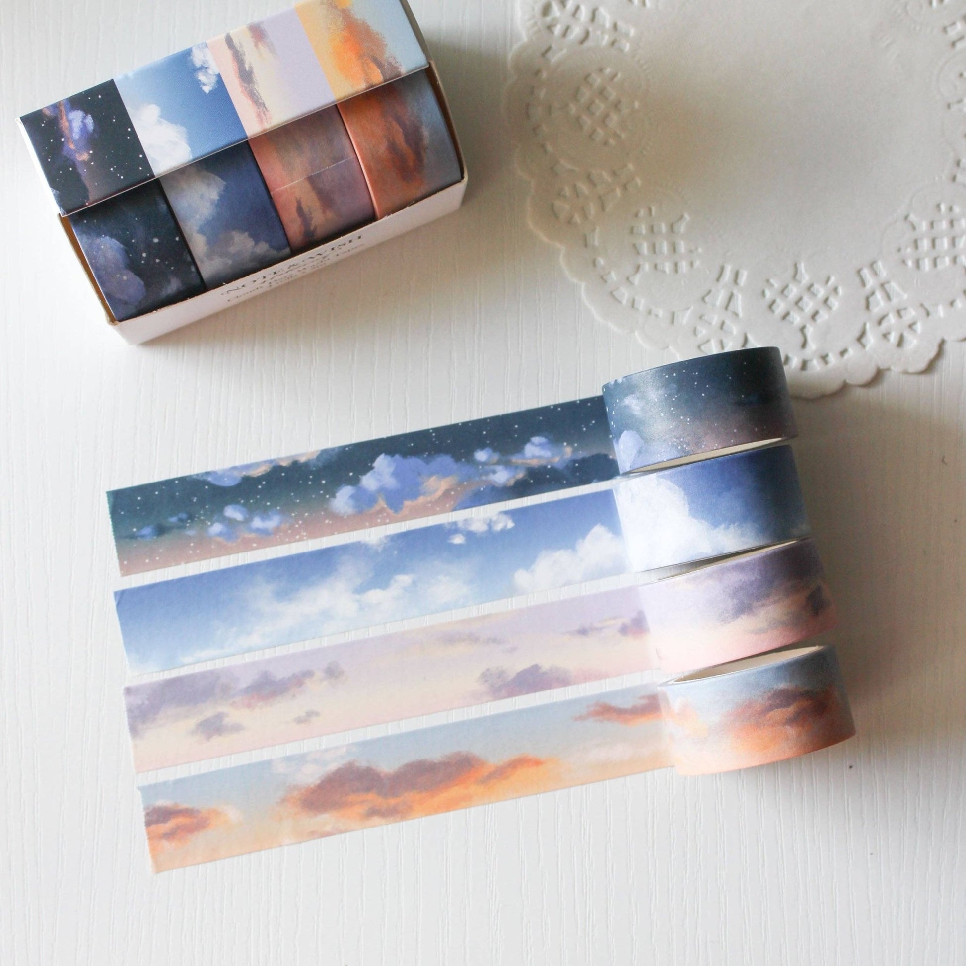 Ensemble de washi tape | Note & Wish | Cloudy Days - Note & Wish - millenotes