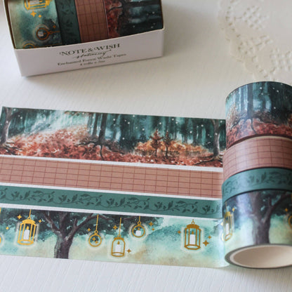 Ensemble de washi tape | Note & Wish | Enchanted Forest - Note & Wish - millenotes