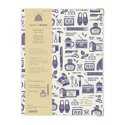 Eric Small Things x Kleid | Classeur de notes A5 | Blanc - Eric Small Things x Kleid - millenotes