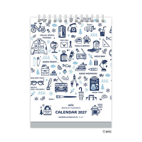 Eric Small Things x Shinnippon | Calendrier de bureau 2027 - Eric Small Things x Shinnippon - millenotes