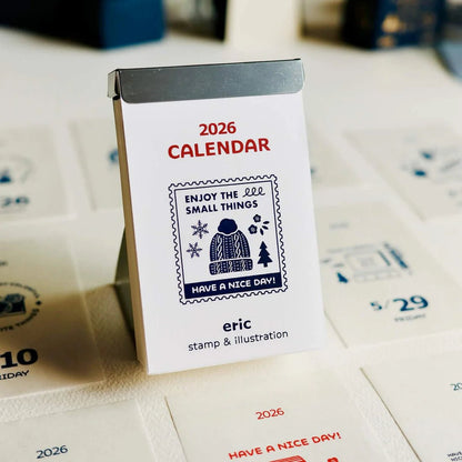 Eric Small Things x Shinnippon | Calendrier journalier 2026 - Eric Small Things x Shinnippon - millenotes