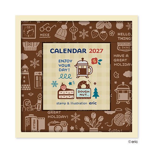 Eric Small Things x Shinnippon | Calendrier journalier 2027 Coloré - Eric Small Things x Shinnippon - millenotes