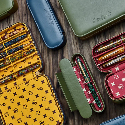 Esterbrook Pens Nook | Étui à stylo plume | Moss Green | 12 stylos - Esterbrook - millenotes