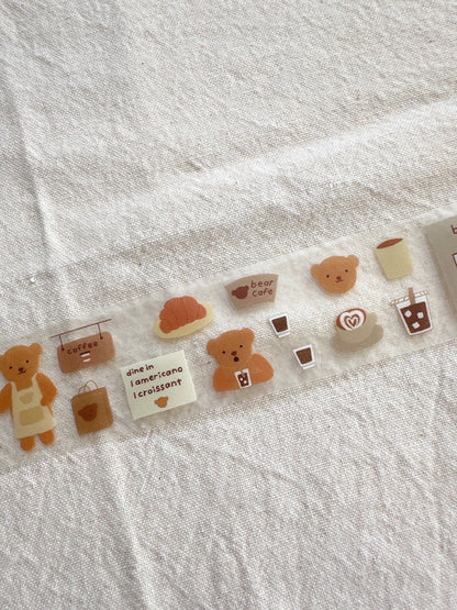 PET Kiss-cut masking tape | Bloom Paper Studio | Bear's Cafe